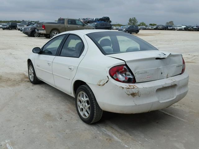 1P3AS46C21D148264 - 2001 PLYMOUTH NEON BASE WHITE photo 3