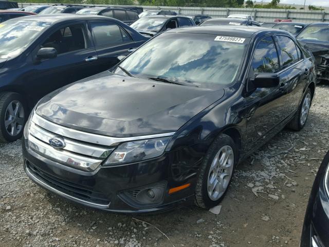 3FAHP0HA8BR331512 - 2011 FORD FUSION SE BLACK photo 2