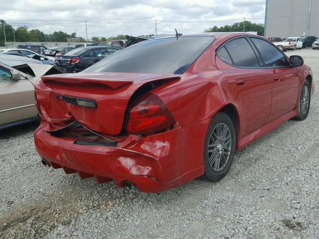 2G2WP552881116709 - 2008 PONTIAC GRAND PRIX RED photo 4