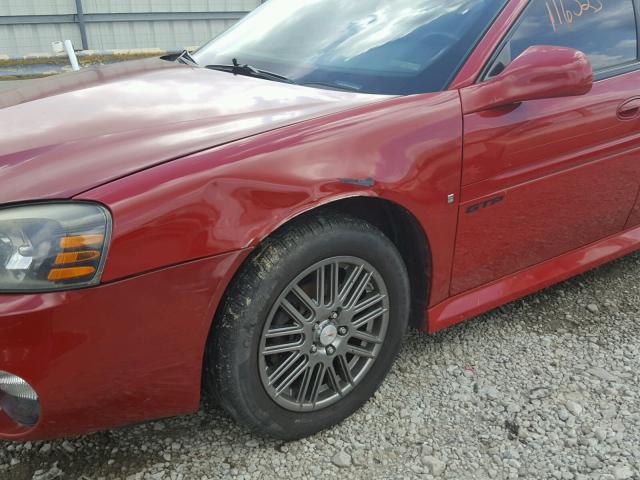 2G2WP552881116709 - 2008 PONTIAC GRAND PRIX RED photo 9
