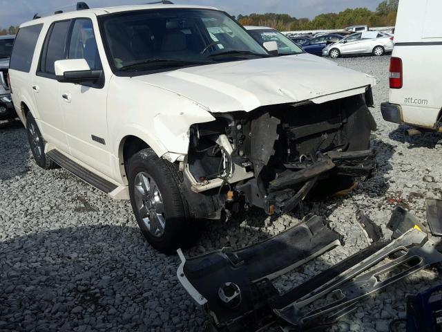 1FMFK19537LA87860 - 2007 FORD EXPEDITION WHITE photo 1