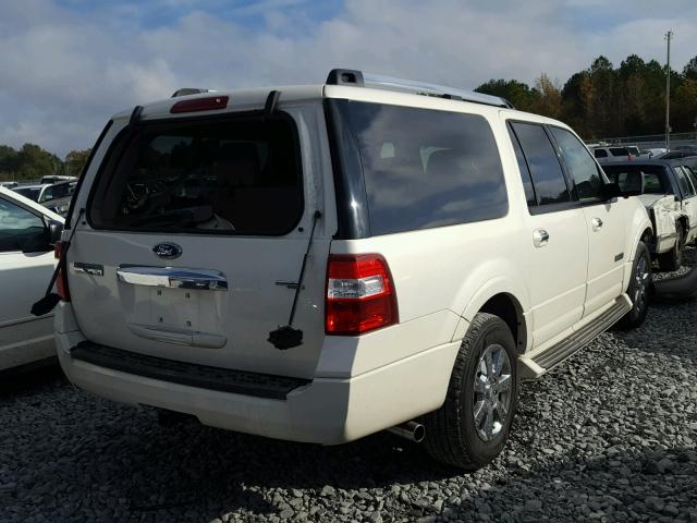 1FMFK19537LA87860 - 2007 FORD EXPEDITION WHITE photo 4