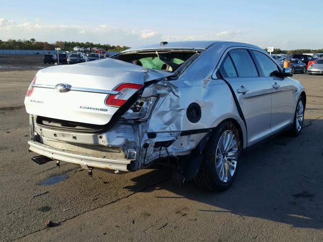 1FAHP2JW8CG141767 - 2012 FORD TAURUS LIM SILVER photo 4