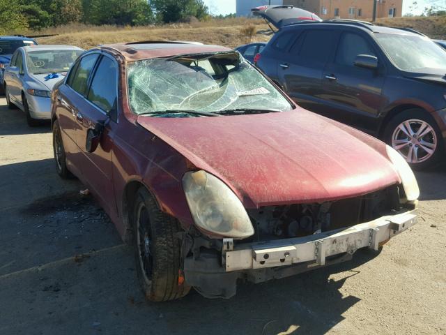 JNKCV51E94M606769 - 2004 INFINITI G35 MAROON photo 1