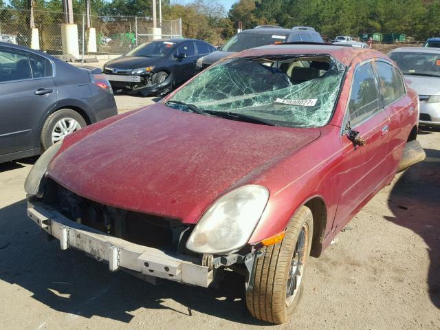 JNKCV51E94M606769 - 2004 INFINITI G35 MAROON photo 2