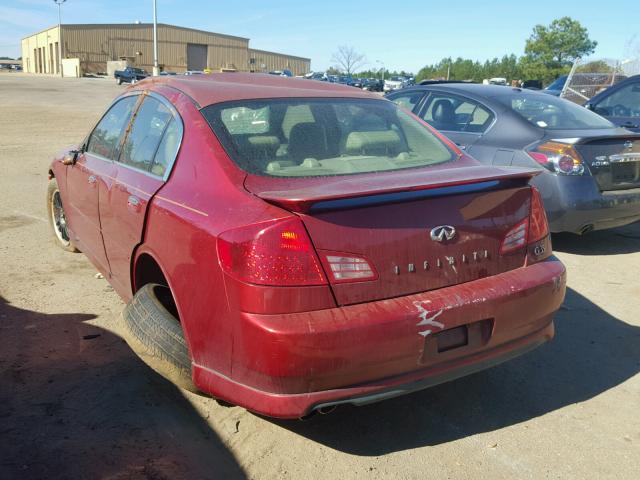 JNKCV51E94M606769 - 2004 INFINITI G35 MAROON photo 3