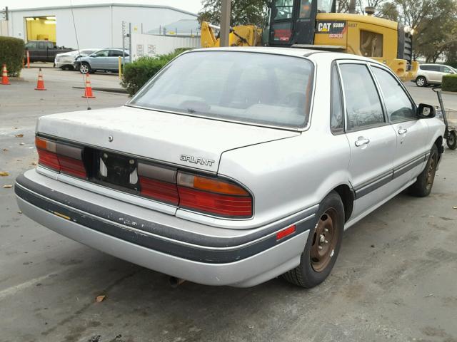 JA3CR46V8LZ040502 - 1990 MITSUBISHI GALANT SILVER photo 4