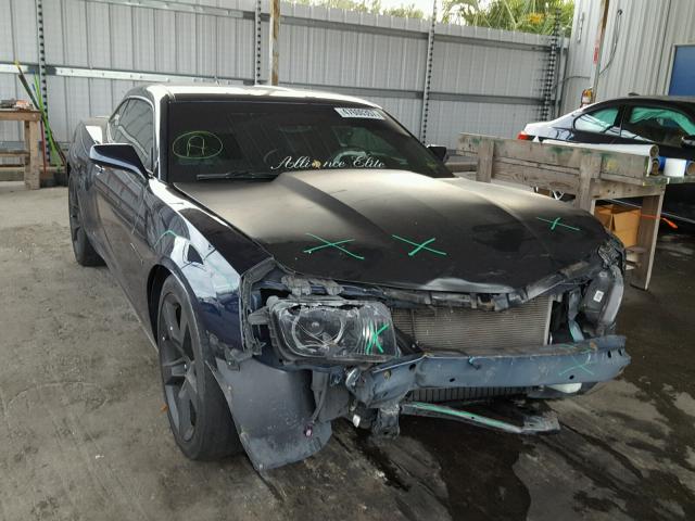 2G1FC1EV1A9216371 - 2010 CHEVROLET CAMARO LT BLUE photo 1