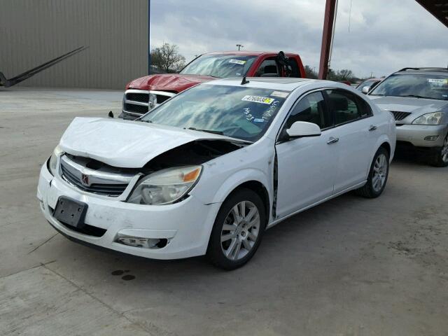 1G8ZV57B09F233717 - 2009 SATURN AURA XR WHITE photo 2