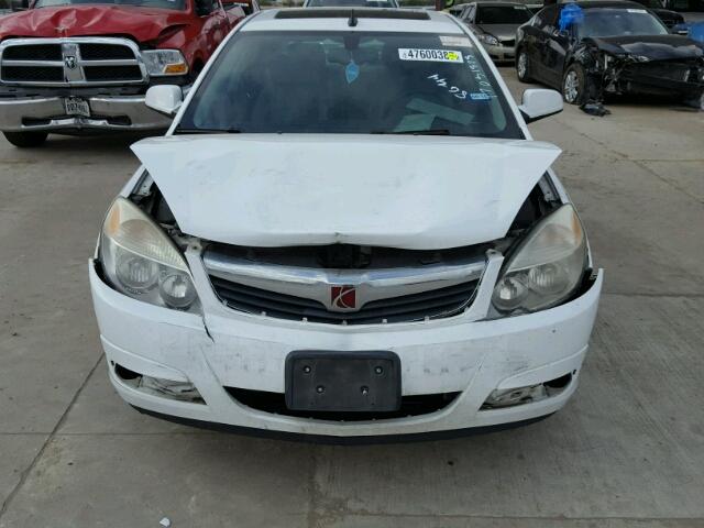 1G8ZV57B09F233717 - 2009 SATURN AURA XR WHITE photo 9