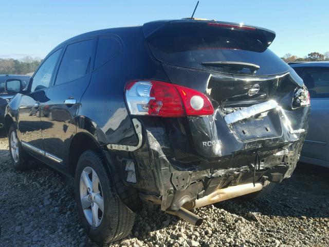 JN8AS5MT7DW525371 - 2013 NISSAN ROGUE S BLACK photo 3