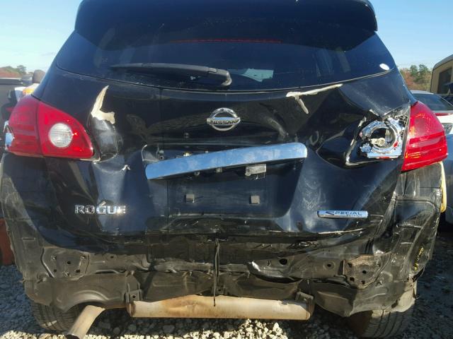 JN8AS5MT7DW525371 - 2013 NISSAN ROGUE S BLACK photo 8