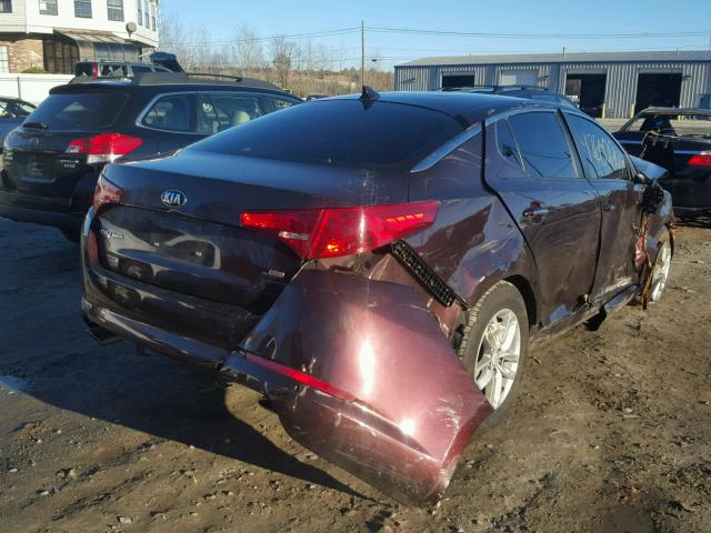 5XXGM4A75DG141446 - 2013 KIA OPTIMA LX BURGUNDY photo 4