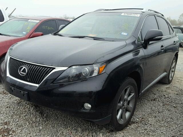 2T2ZK1BA4CC079238 - 2012 LEXUS RX 350 BLACK photo 2