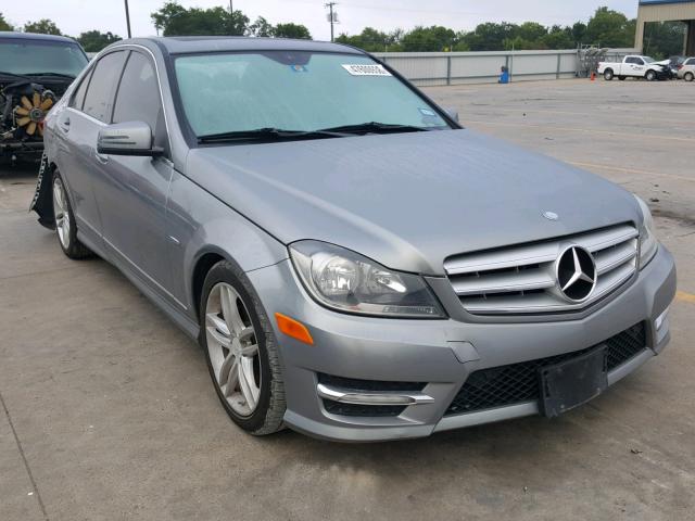 WDDGF4HB3CR203500 - 2012 MERCEDES-BENZ C 250 SILVER photo 1