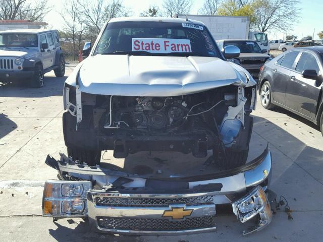 3GCPCSE03DG256080 - 2013 CHEVROLET SILVERADO GRAY photo 9