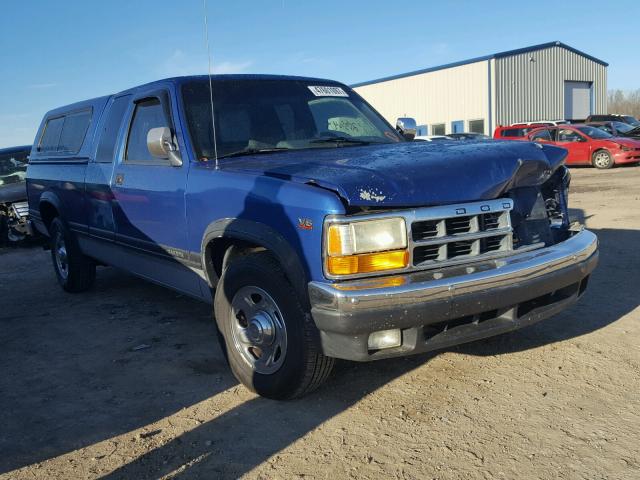 1B7GL23X2TS515648 - 1996 DODGE DAKOTA BLUE photo 1