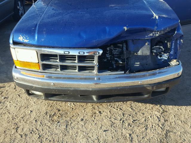 1B7GL23X2TS515648 - 1996 DODGE DAKOTA BLUE photo 7