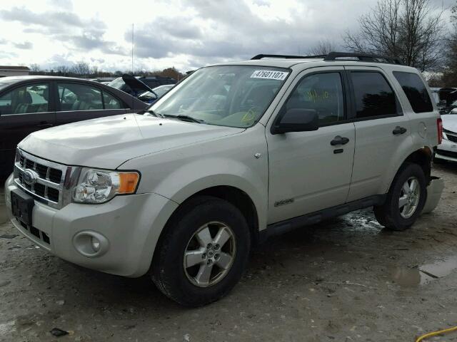 1FMCU931X8KA27602 - 2008 FORD ESCAPE XLT BEIGE photo 2