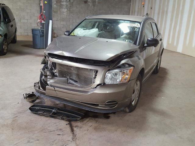 1B3HB28B28D574734 - 2008 DODGE CALIBER TAN photo 2