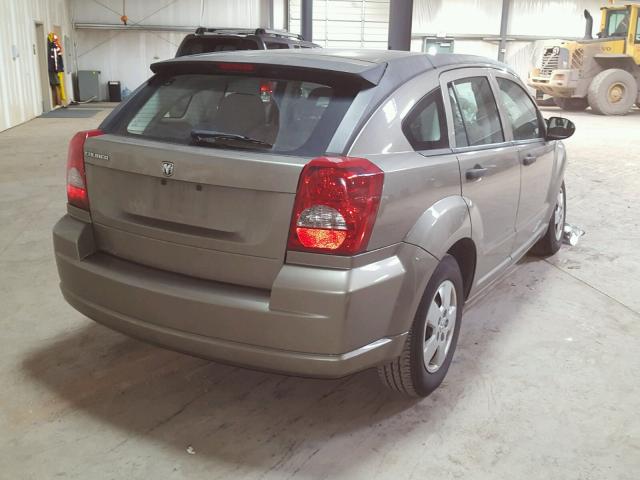 1B3HB28B28D574734 - 2008 DODGE CALIBER TAN photo 4