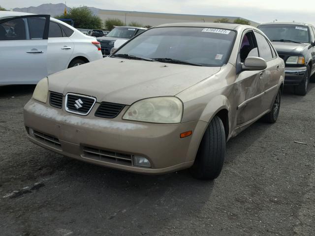 KL5JJ52Z04K013695 - 2004 SUZUKI FORENZA LX TAN photo 2