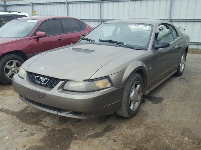 1FAFP40442F136671 - 2002 FORD MUSTANG GRAY photo 2