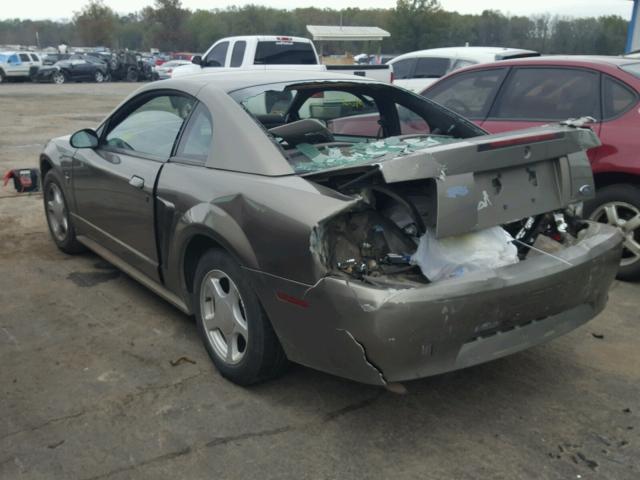 1FAFP40442F136671 - 2002 FORD MUSTANG GRAY photo 3