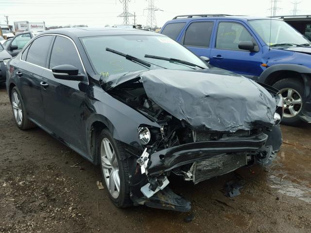 1VWBM7A30DC026193 - 2013 VOLKSWAGEN PASSAT SE BLACK photo 1