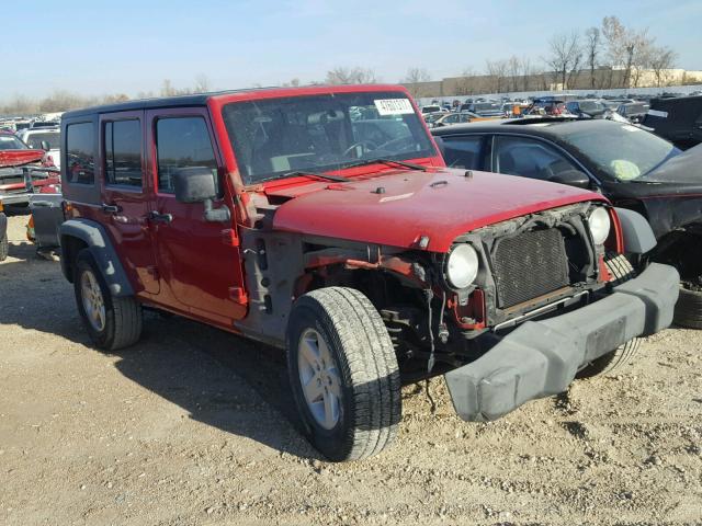 1J4GB39108L565214 - 2008 JEEP WRANGLER U RED photo 1