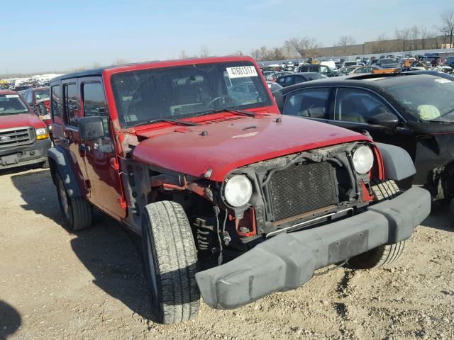 1J4GB39108L565214 - 2008 JEEP WRANGLER U RED photo 9