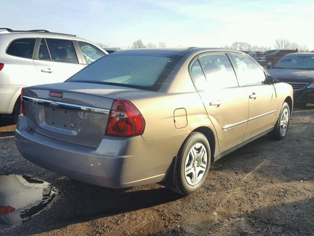 1G1ZS58F67F172069 - 2007 CHEVROLET MALIBU LS TAN photo 4