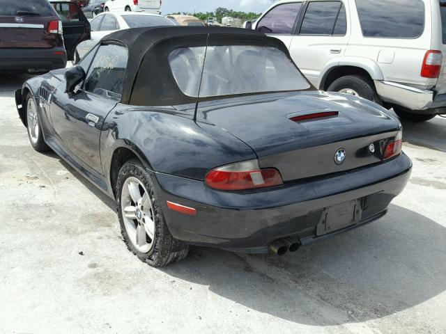 WBACN33431LK49579 - 2001 BMW Z3 2.5 BLACK photo 3