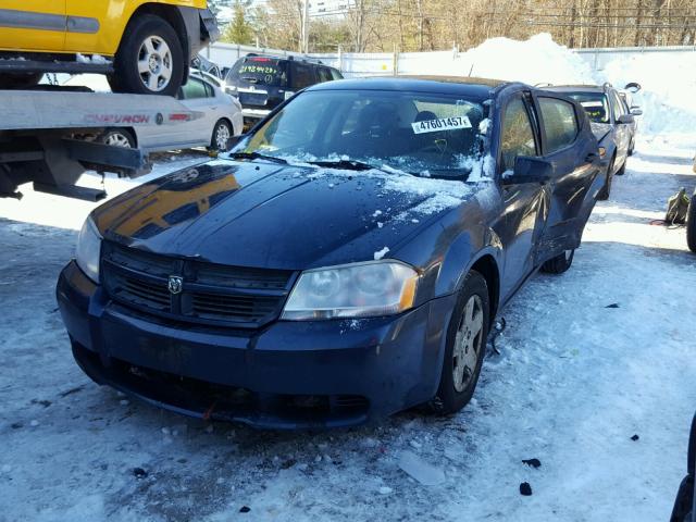 1B3LC46K78N628139 - 2008 DODGE AVENGER SE BLACK photo 2