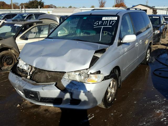 5FNRL18702B007699 - 2002 HONDA ODYSSEY EX SILVER photo 2