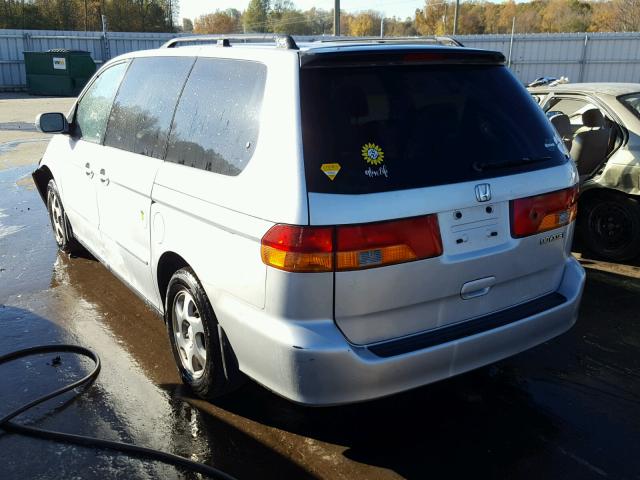 5FNRL18702B007699 - 2002 HONDA ODYSSEY EX SILVER photo 3