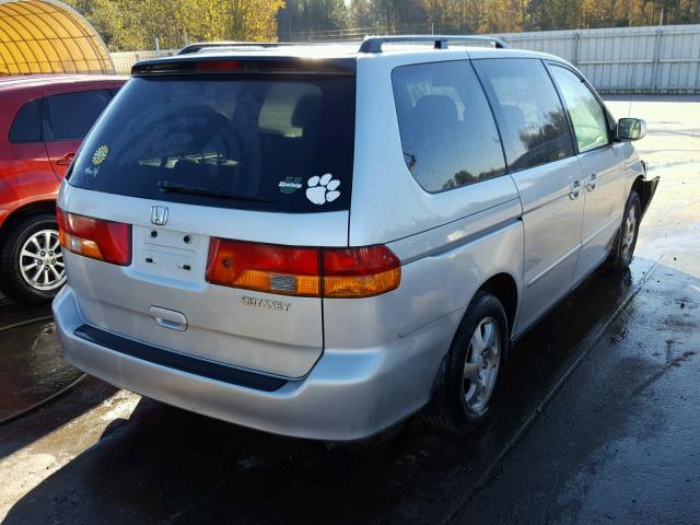 5FNRL18702B007699 - 2002 HONDA ODYSSEY EX SILVER photo 4