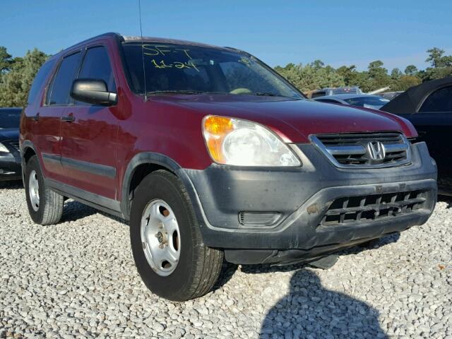 JHLRD684X3C011258 - 2003 HONDA CR-V LX BURGUNDY photo 1