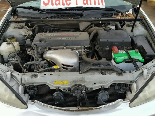 4T1BE30K74U792025 - 2004 TOYOTA CAMRY LE ვერცხლისფერი ფოტო 7