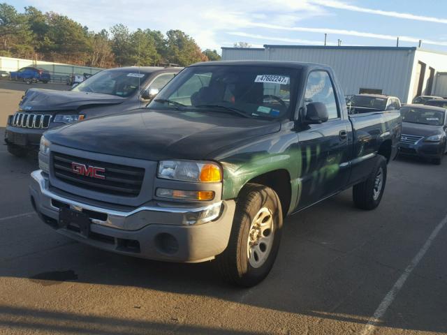 1GTEK14T26E116693 - 2006 GMC NEW SIERRA GREEN photo 2