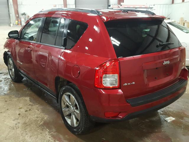 1C4NJDEB0CD625158 - 2012 JEEP COMPASS LA RED photo 3