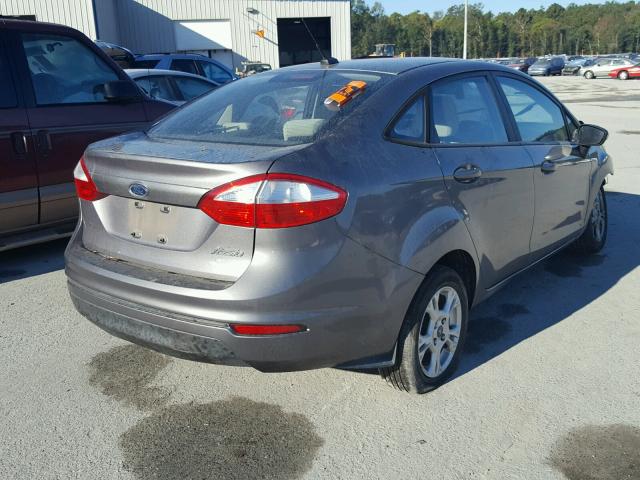 3FADP4BJ3EM201959 - 2014 FORD FIESTA SE GRAY photo 4