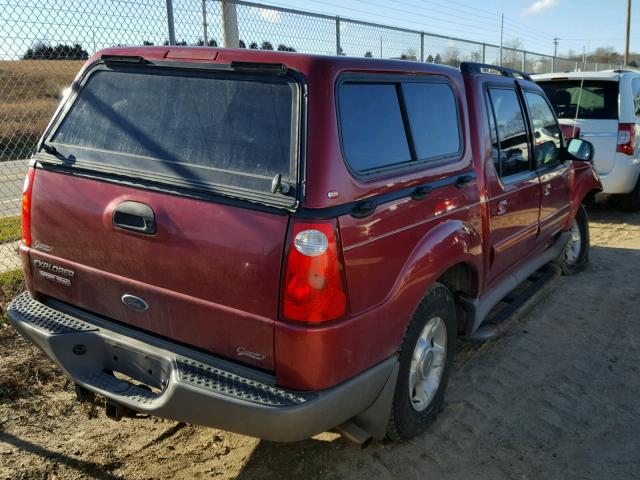 1FMZU77E92UC70048 - 2002 FORD EXPLORER S MAROON photo 4