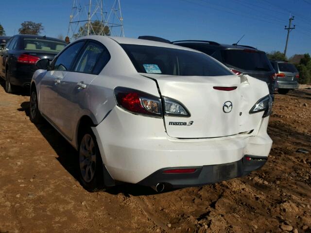 JM1BL1SF0A1200900 - 2010 MAZDA 3 I WHITE photo 3