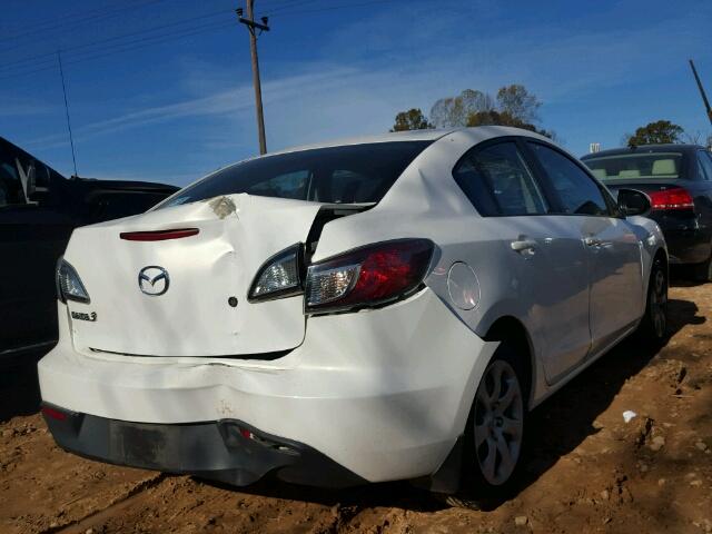 JM1BL1SF0A1200900 - 2010 MAZDA 3 I WHITE photo 4