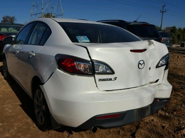 JM1BL1SF0A1200900 - 2010 MAZDA 3 I WHITE photo 9