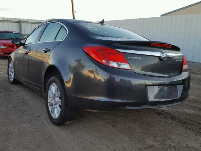 2G4GR5ER4C9213967 - 2012 BUICK REGAL GRAY photo 3