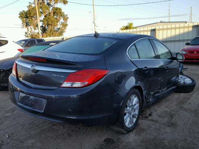 2G4GR5ER4C9213967 - 2012 BUICK REGAL GRAY photo 4