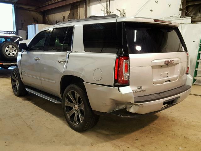 1GKS2BKC5FR306707 - 2015 GMC YUKON SLT SILVER photo 3