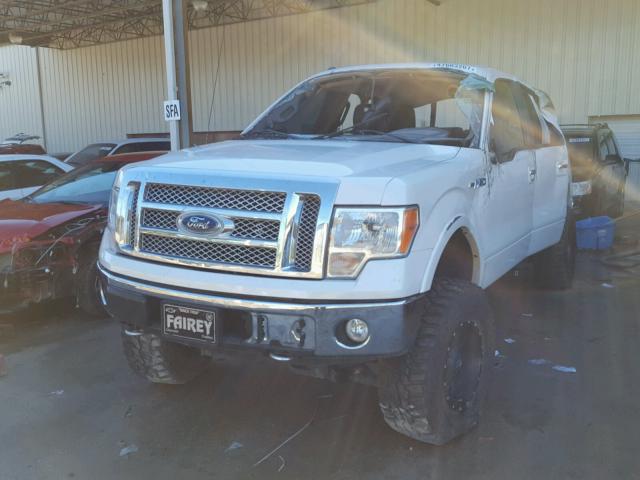 1FTFW1EV1AFA92852 - 2010 FORD F150 SUPER WHITE photo 2